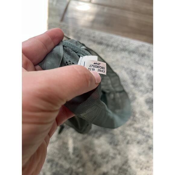 Aerie Green Lace Bralette Size M Strappy Back Unlined Wireless Soft Bra - Picture 6 of 6